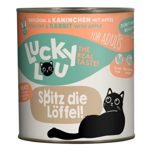 Lucky Lou Lifestage Adult Drób i królik puszka 800g.jpg