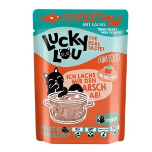 Lucky Lou Extrafood Tuńczyk & łosoś w bulionie saszetka 70g