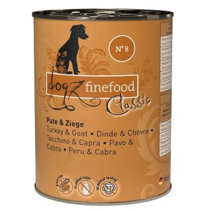 Dogz Finefood Classic N.08 Indyk i koza puszka 400g