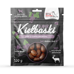 Syta Micha Kiełbaski z jeleniną 100g