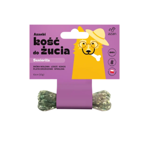 Kość do żucia SENIOR/ SENIORITA z łososiem, kokosem i spiruliną 10cm
