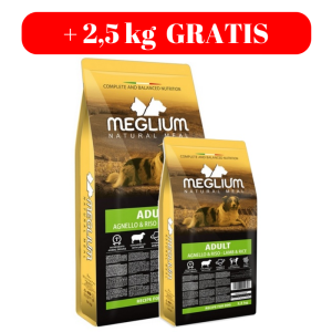 Meglium Dog Adult Lamb & Rice 14kg +2,5kg GRATIS