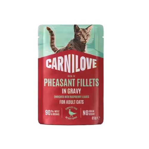 Carnilove Cat Pheasant - bażant w sosie saszetka 85g.jpg