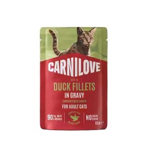Carnilove Cat Duck - kaczka w sosie saszetka 85g