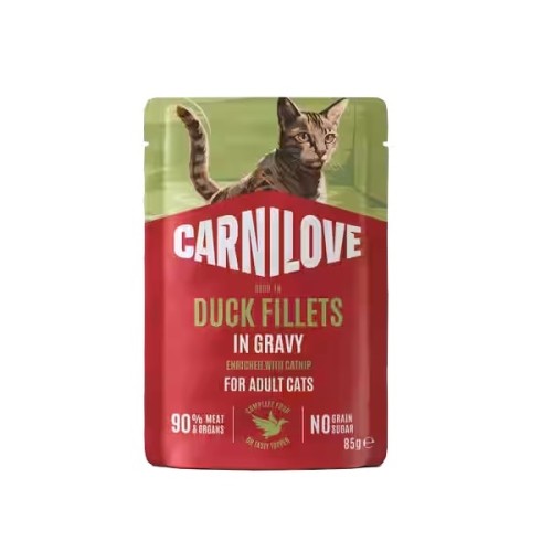Carnilove Cat Duck - kaczka w sosie saszetka 85g.jpg