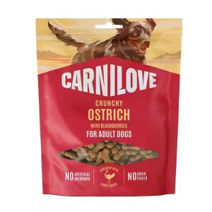 Carnilove Crunchy Snack 200g struś i jeżyny