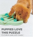 Nina Ottosson Puppy Hide 'N Slide Green - gra edukacyjna, poziom 2