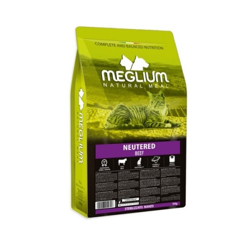 Meglium Cat Adult Neutered Beef 10kg