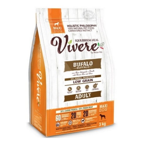 Vivere Maxi Adult Buffalo 3kg Karma Monobiałkowa z Bawołem dla dużych ras