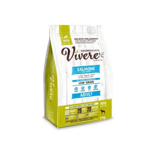 Vivere Dog Medium Adult Salmon 3kg Karma Monobiałkowa z Łososiem