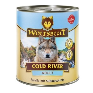 Wolfsblut Dog Cold River Adult - pstrąg i bataty puszka 800g