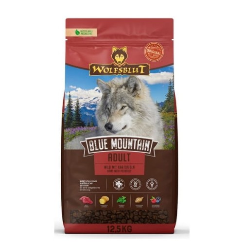 Wolfsblut Dog Blue Mountain Adult - dziczyzna i ziemniaki 12,5kg
