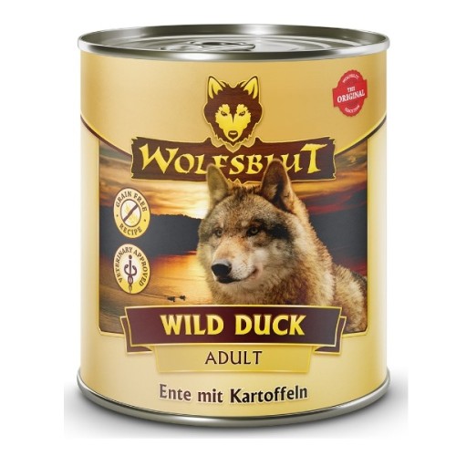 Wolfsblut Dog Wild Duck Adult - kaczka i ziemniaki puszka 800g