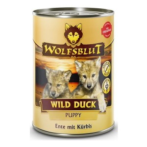 Wolfsblut Dog Wild Duck Puppy - kaczka i dynia puszka 395g