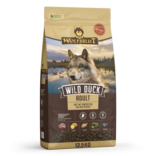 Wolfsblut Dog Wild Duck Adult - kaczka i ziemniaki 12,5kg