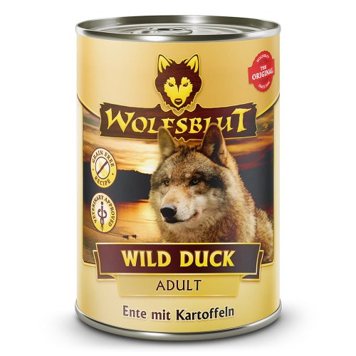 Wolfsblut Dog Wild Duck Adult - kaczka i ziemniaki puszka 395g