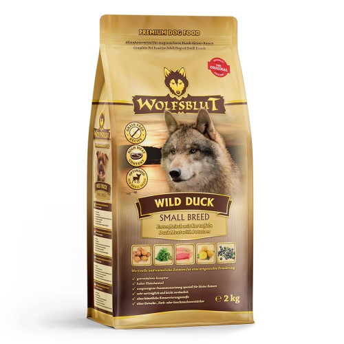 Wolfsblut Dog Wild Duck Adult Small - kaczka i bataty 2kg