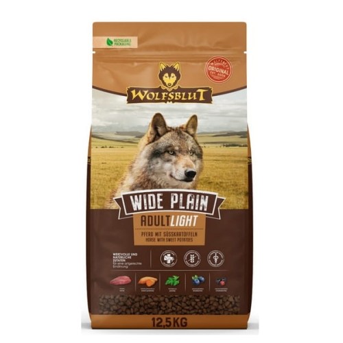 Wolfsblut Dog Wide Plain Adult Light - konina i bataty 2kg