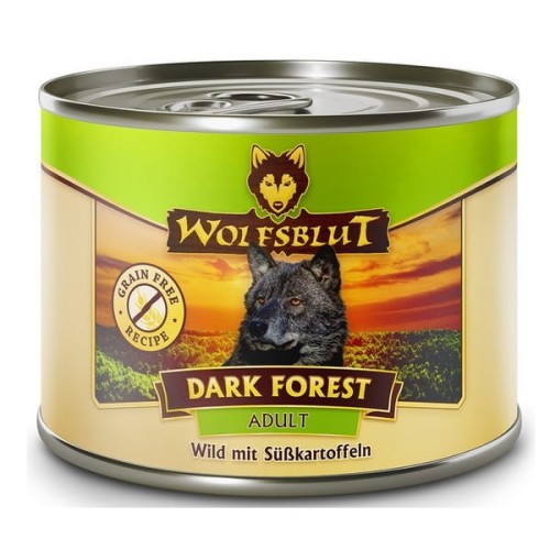Wolfsblut Dog Dark Forest Adult - dziczyzna i bataty puszka 200g