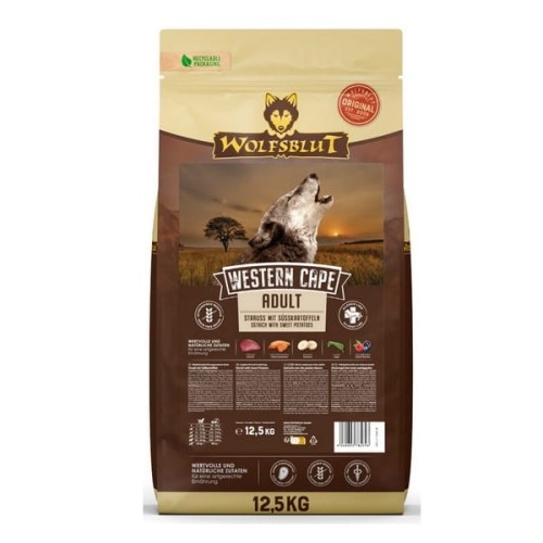 Wolfsblut Dog Western Cape Adult - struś i bataty 12,5kg