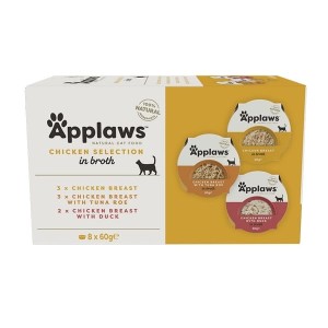 Applaws miseczki dla kota Chicken Selection Multi Pack 8x60g