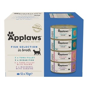 Applaws puszki dla kota Multipack Fish 12x70g