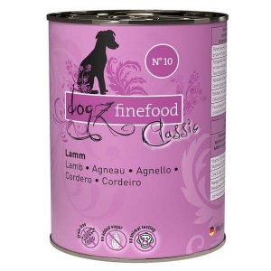 Dogz Finefood Classic N.10 Jagnięcina puszka 400g