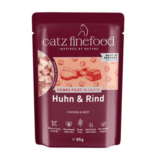 Catz Finefood Feines Filet In Sauce Kurczak i wołowina saszetka 85g