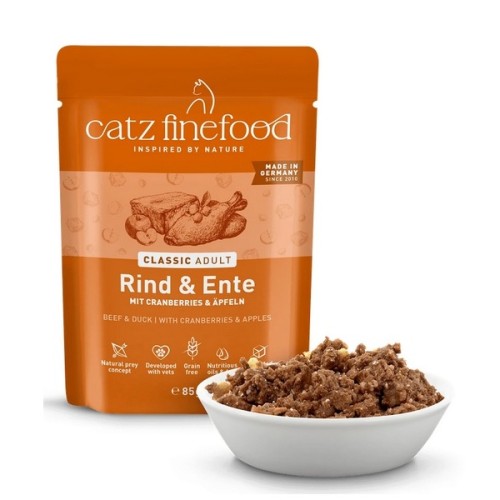 Catz Finefood Classic N.23 Wołowina i Kaczka saszetka 85g