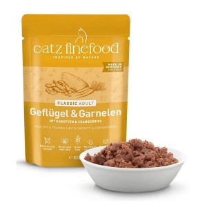 Catz Finefood Classic N.17 Drób i Krewetki saszetka 85g