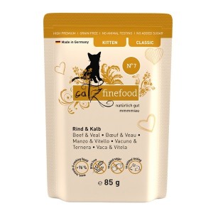 Catz Finefood Classic Kitten N.07 Wołowina i cielęcina saszetka 85g