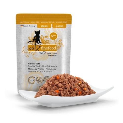 Catz Finefood Classic Senior N.07 Wołowina i cielęcina saszetka 85g