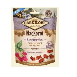 Carnilove Crunchy Snack 200g makrela z malinami