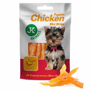 JK Dog Meat Snack Puppy Chicken Strips 50g