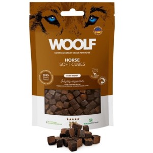Woolf Soft Cubes Monoprotein Horse 100g