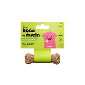 Kość do żucia PUPPY z insektami, siemieniem lnianym, jeżyną i probiotykiem 10cm