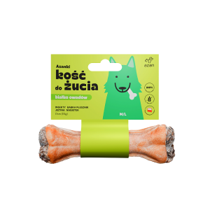 Kość do żucia M/L z insektami, babką płesznik, jeżyną i nagietkiem 17cm