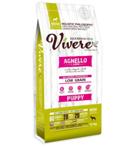 Vivere Dog Medium Puppy Lamb 12kg