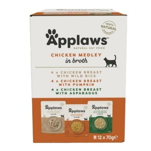 Applaws saszetki dla kota Chicken Selection Multi Pack 12x70g