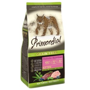 Primordial Cat Grain Free Kitten Duck & Turkey 2kg