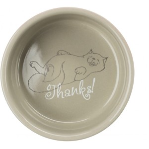 Trixie Miska ceramiczna 0,3l/11cm - 'Thanks for Service'